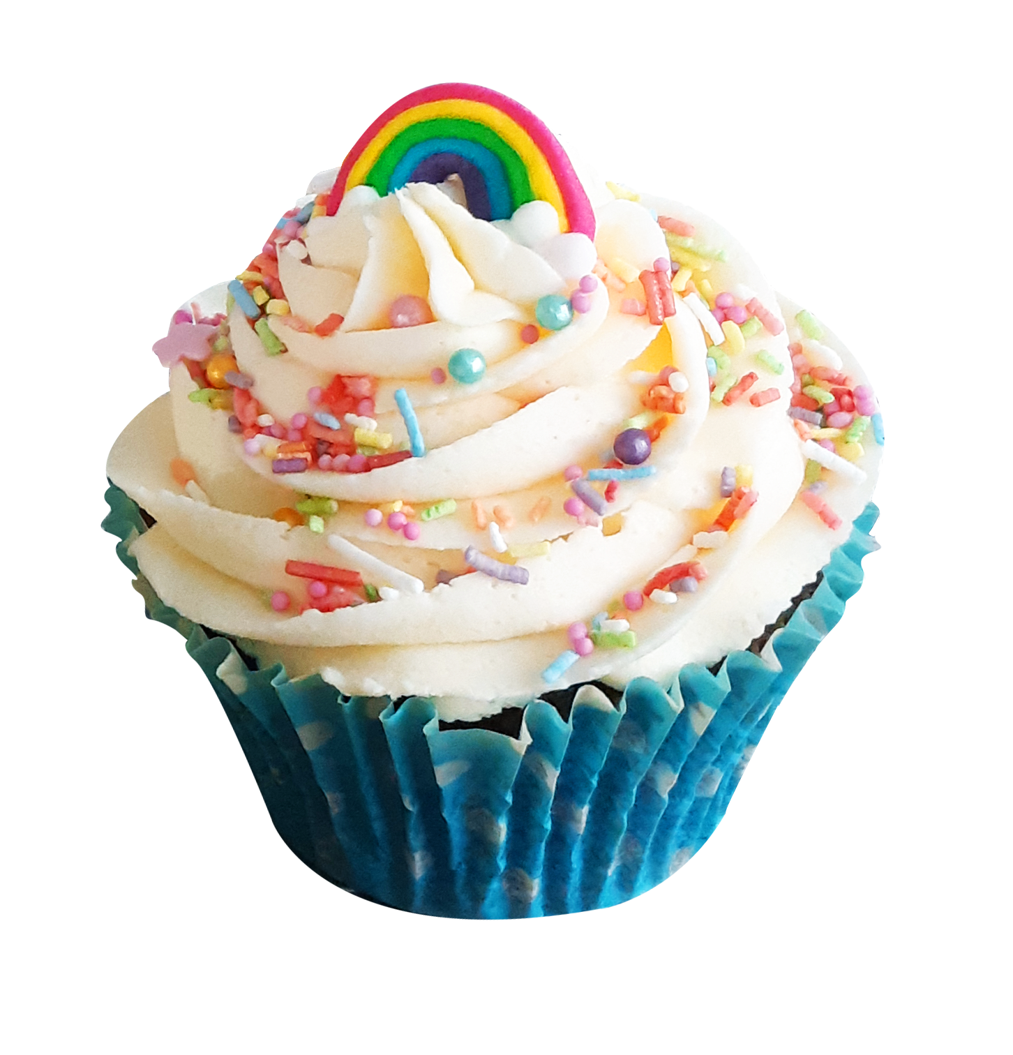 Rainbow cupcake